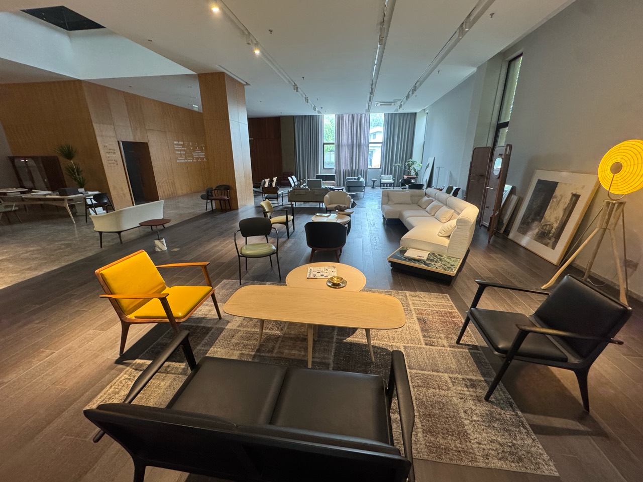 Different furniture forms displayed together