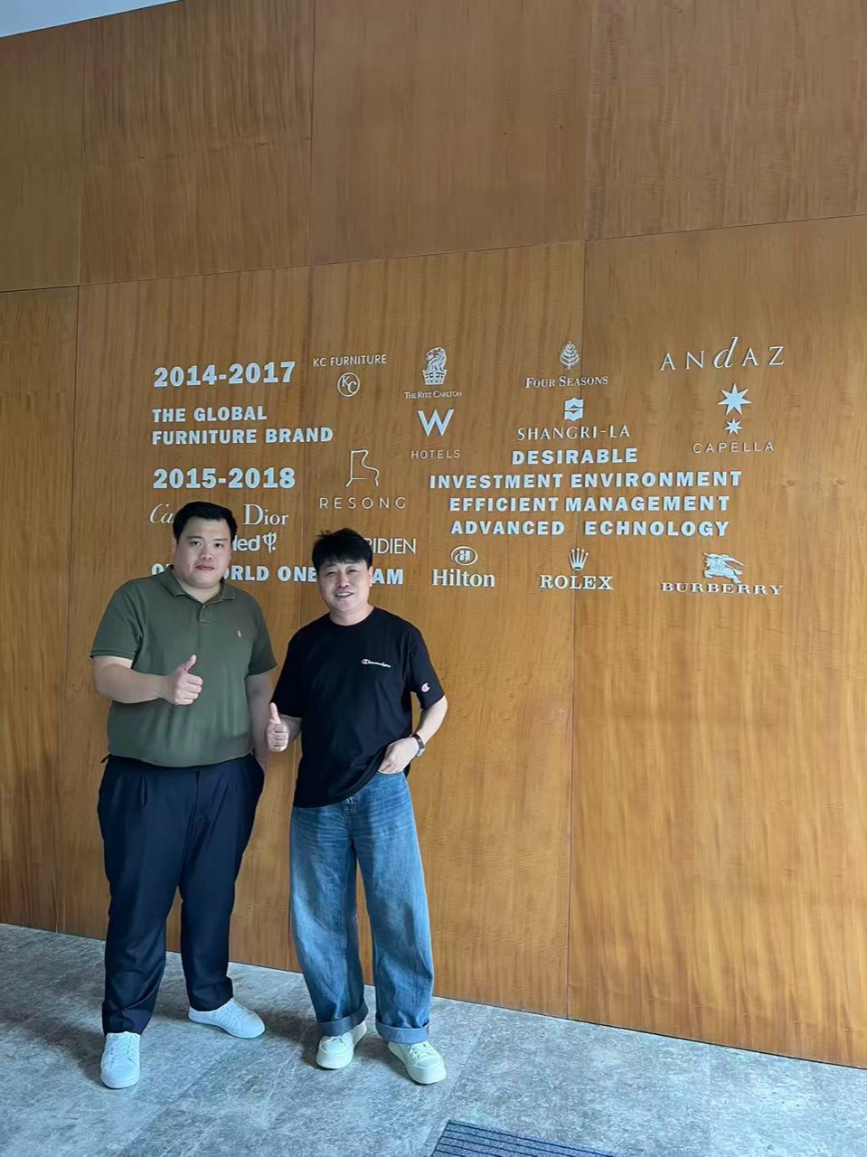 A shared photograph during the partner visit